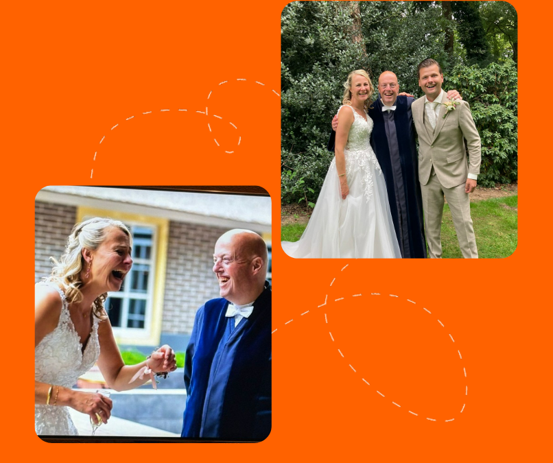 Foto Martin en bruidspaar