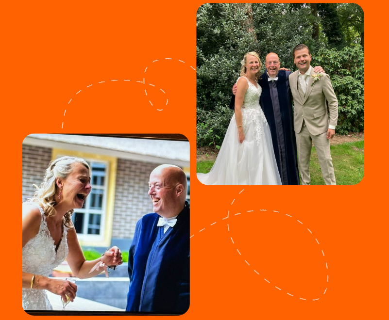 Foto Martin en bruidspaar