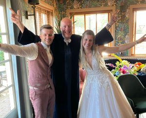 Foto Martin met bruidspaar